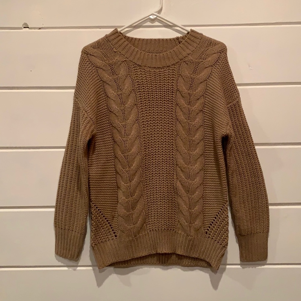 Small brown woven sweater